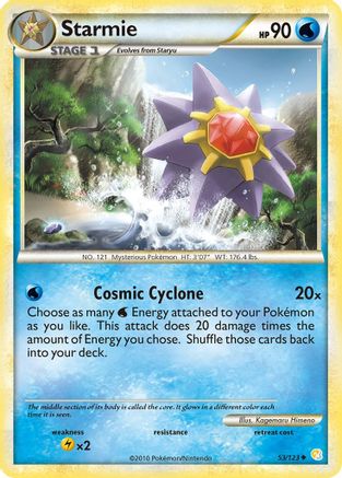 Starmie - 53/123 - Uncommon - Reverse Holo