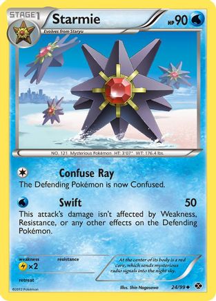 Starmie - 24/99 - Uncommon - Reverse Holo