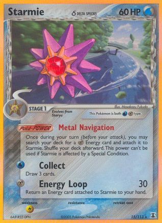 Starmie (Delta Species) - 15/113 - Holo Rare - Reverse Holo