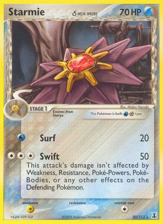 Starmie (Delta Species) - 30/113 - Rare - Reverse Holo
