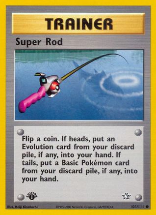 Super Rod - 103/111 - Common - 1st Edition