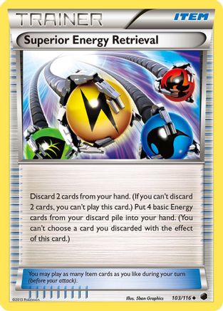 Superior Energy Retrieval - 103/116 - Uncommon - Reverse Holo