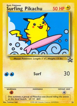 Surfing Pikachu - 28/53 - Promo