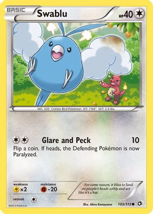 Swablu - 103/113 - Common - Reverse Holo