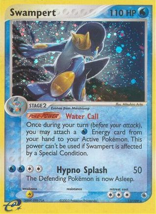 Swampert - 13/109 - Holo Rare - Reverse Holo