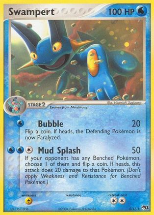 Swampert 005  - Holofoil POP Series 1 - Rare