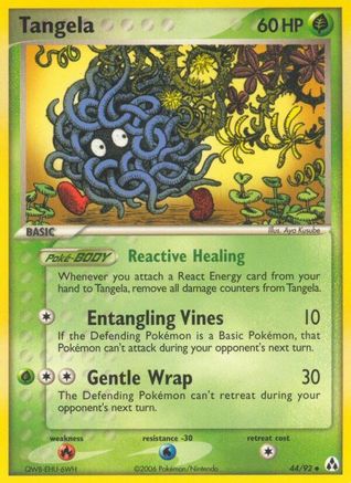 Tangela - 44/92 - Uncommon - Reverse Holo