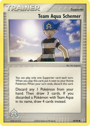 Team Aqua Schemer - 69/95 - Common - Reverse Holo