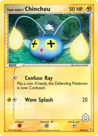 Team Aqua's Chinchou - 49/95 - Common - Reverse Holo