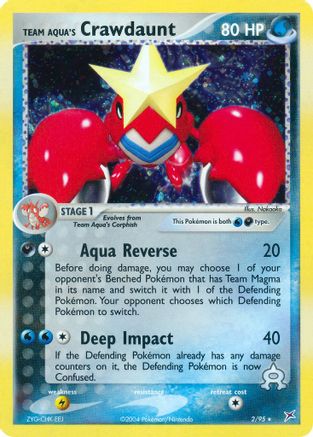 Team Aqua's Crawdaunt - 2/95 - Holo Rare