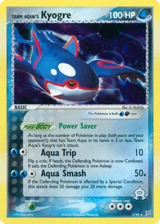 Team Aqua's Kyogre - 3/95 - Holo Rare