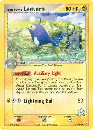 Team Aqua's Lanturn - 28/95 - Uncommon