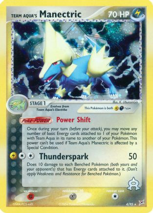 Team Aqua's Manectric - 4/95 - Holo Rare