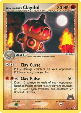 Team Magma's Claydol 033/95  - Reverse Holofoil Team Magma vs Team Aqua - Uncommon