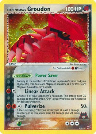 Team Magma's Groudon - 9/95 - Holo Rare