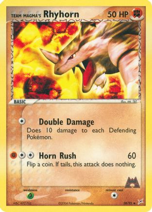 Team Magma's Rhyhorn 038/95  Team Magma vs Team Aqua - Uncommon