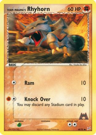 Team Magma's Rhyhorn - 68/95 - Common - Reverse Holo