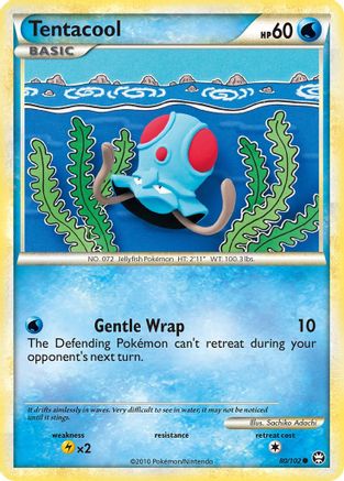 Tentacool - 80/102 - Common - Reverse Holo