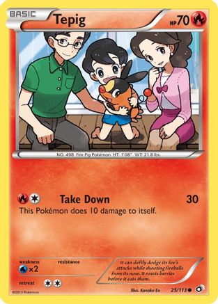 Tepig 25/113 - Common - Reverse Holo