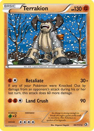 Terrakion - 84/113 - Holo Rare