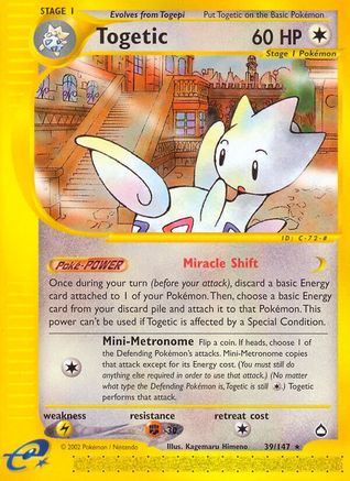 Togetic - 39/147 - Rare - Reverse Holo