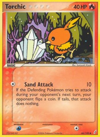 Torchic - 66/100 - Common - Reverse Holo