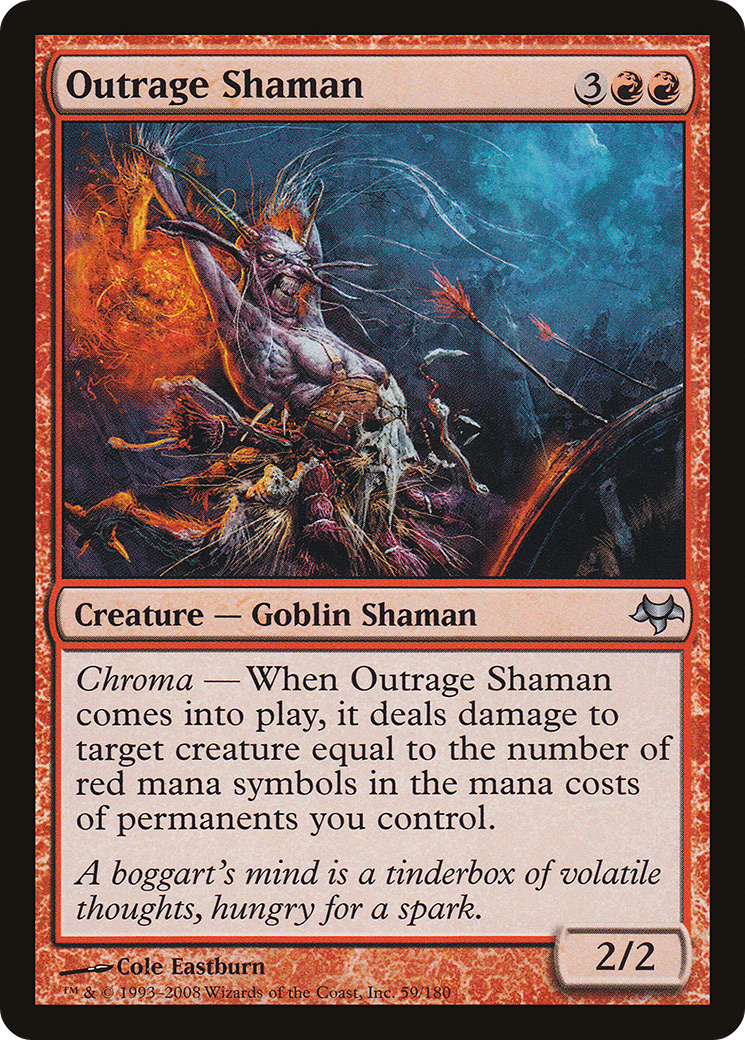 Outrage Shaman (EVE-059)  Foil