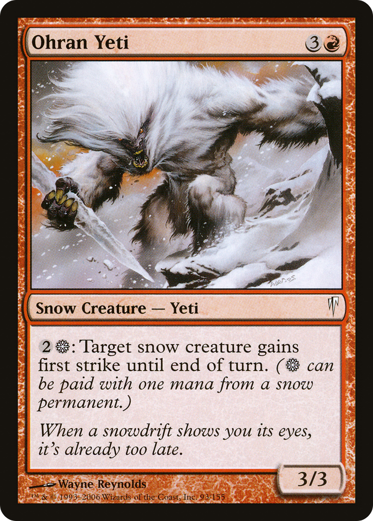 Ohran Yeti (CSP-093)  Foil
