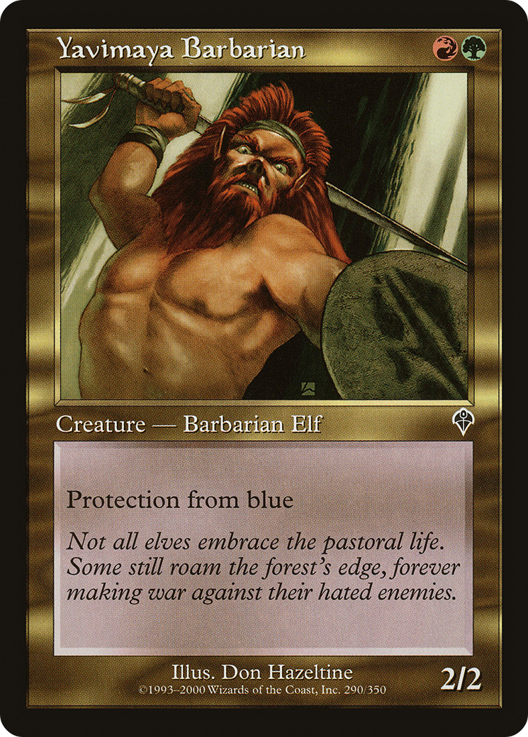 Yavimaya Barbarian (INV-290)  Foil