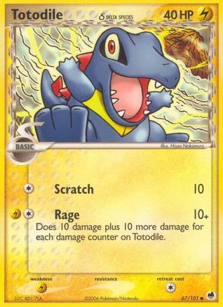Totodile (Delta Species) - 67/101 - Common - Reverse Holo