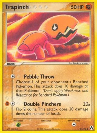 Trapinch - 67/92 - Common - Reverse Holo