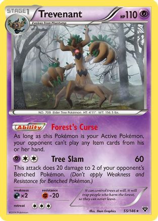 Trevenant - 55/146 - Holo Rare