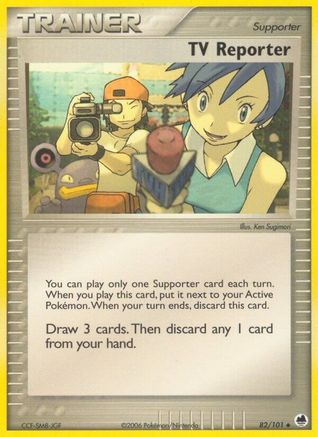 TV Reporter - 82/101 - Uncommon - Reverse Holo