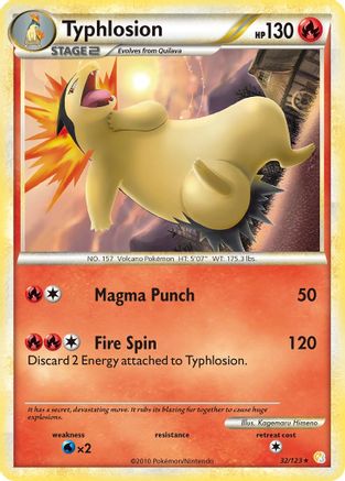 Typhlosion - 32/123 - Rare - Reverse Holo