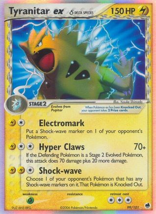 Tyranitar EX (Delta Species) - 99/101 - Ultra Rare