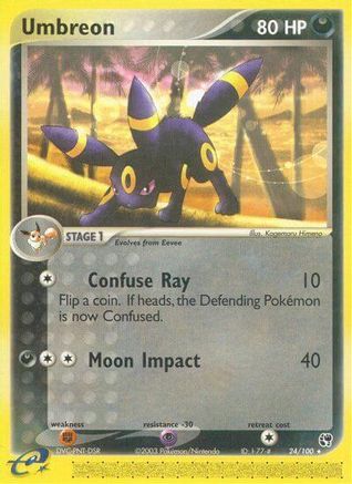 Umbreon - 24/100 - Rare - Reverse Holo