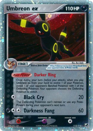 Umbreon ex 112  - Holofoil Unseen Forces - Ultra Rare