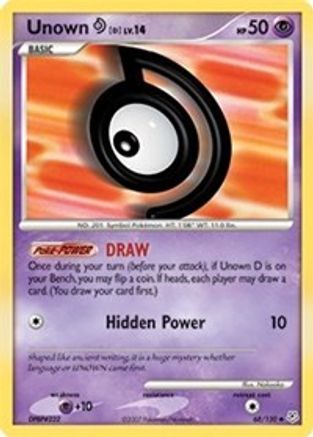 Unown [D] - 68/130 - Uncommon
