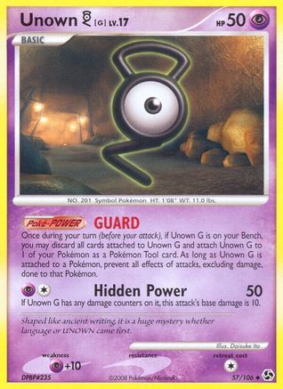 Unown [G] - 57/106 - Uncommon - Reverse Holo