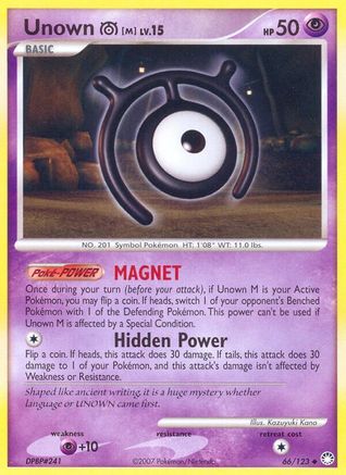 Unown [M] - 66/123 - Uncommon