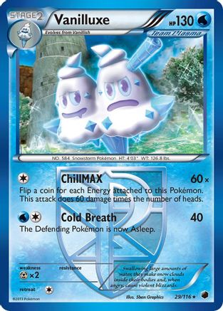 Vanilluxe (Team Plasma) - 29/116 - Rare - Reverse Holo