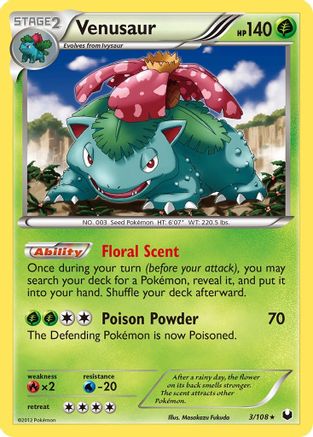 Venusaur - 3/108 - Holo Rare