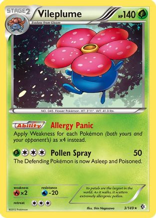 Vileplume - 3/149 - Holo Rare