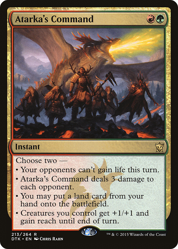 Atarka's Command (DTK-213)  Foil