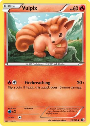 Vulpix - 20/113 - Common - Reverse Holo