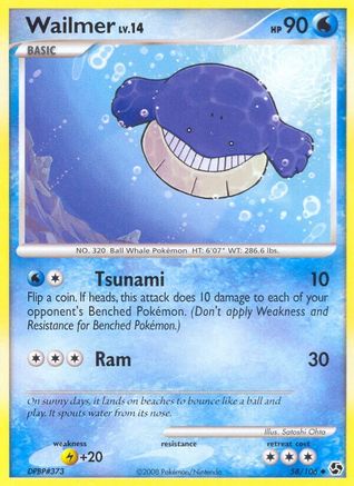 Wailmer - 58/106 - Uncommon - Reverse Holo