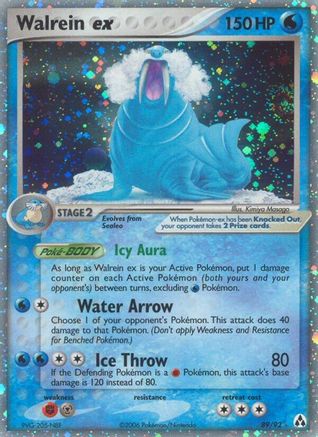 Walrein EX - 89/92 - Ultra Rare