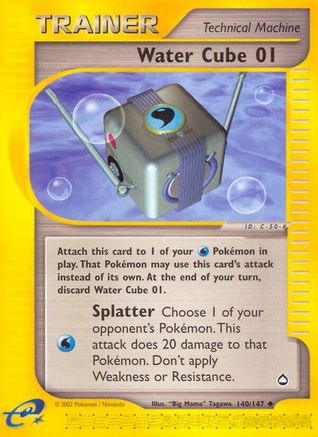 Water Cube 01 - 140/147 - Uncommon - Reverse Holo
