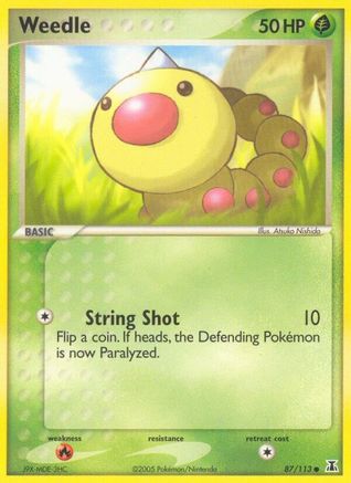 Weedle - 87/113 - Common - Reverse Holo