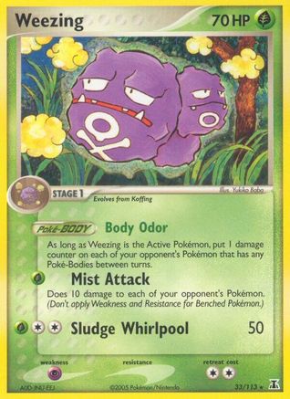 Weezing - 33/113 - Rare